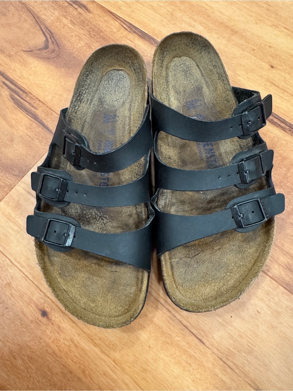 Birkenstock Florida Sandals - Black - Size 41 (US Men's 8-8.5 / Women's 10-10.5)